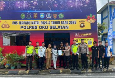 Amankan Nataru, Polres OKU Selatan Siagakan Puluhan Personil dan Dirikan Posko 27